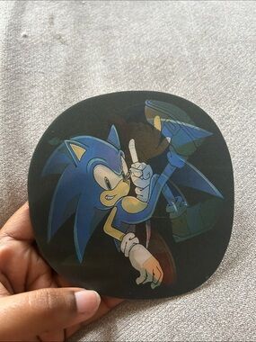 3d lenticular Blue Sonic sticker